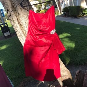 Formal red dress